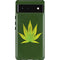 Marijuana Leaf Light Green Pixel Cases